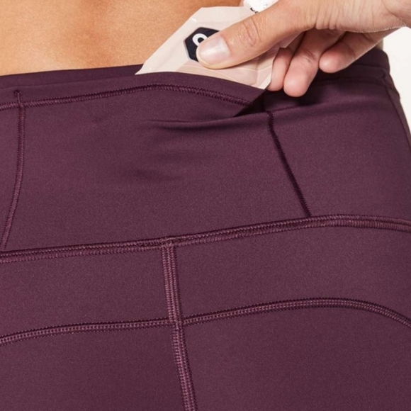 Lululemon Fast & Free Crop II Nulux 19" in Dark Adobe SZ 2 - Picture 6 of 12